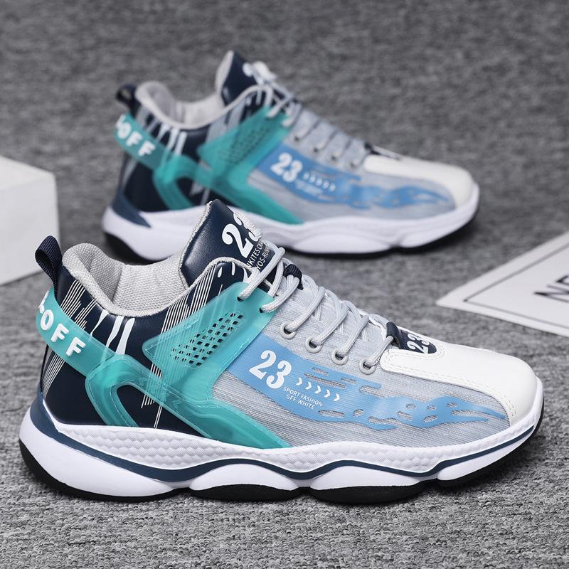 

Большие размеры, осенние новые мужские повседневные спортивные туфли, модные, универсальные, легкие, с мягкой подошвой, студенческие кроссовки для бега на открытом воздухе, мужские 39 синий