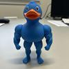 Muscle Duck Figurine The Gym Bro of The Duck World 3D Printed Muscular Duck Statue Gift for Fitness Lovers Protein Powder Hoarders