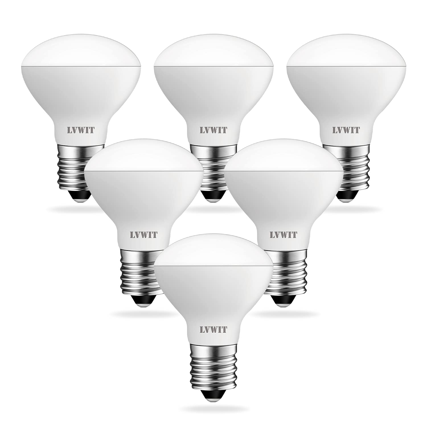 

LVWIT LED Bulbs, E17 Base, 400 Lumens, Mini Reflector Bulbs, 4W (40W Equivalent), Downward-Firing, Warm White, 3000K, Mini Reflector Lamp Type, PSE