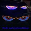 Colorful Devil Eyes Led Lights For Car Truck Windshield Warning Strobe Lights USB Plug-in Panel Decorations Internal Accessories