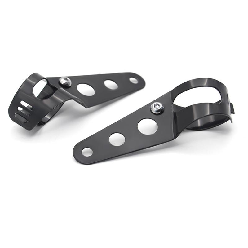 Motorcycle Headlight Mount Bracket Fork Ear Chopper Headlamp Holder Clamp Adjustable Motor 27-36mm 38-48mm Universal