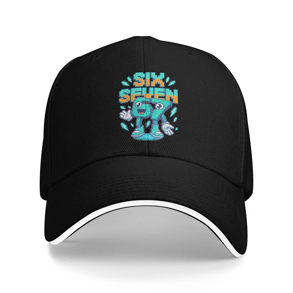 Six Seven Brainrot Italian Funny 67 Gaming Meme Baseball Cap Men Print Trucker Hat Summer Fashion Kpop Rock Sun Snapback Cap