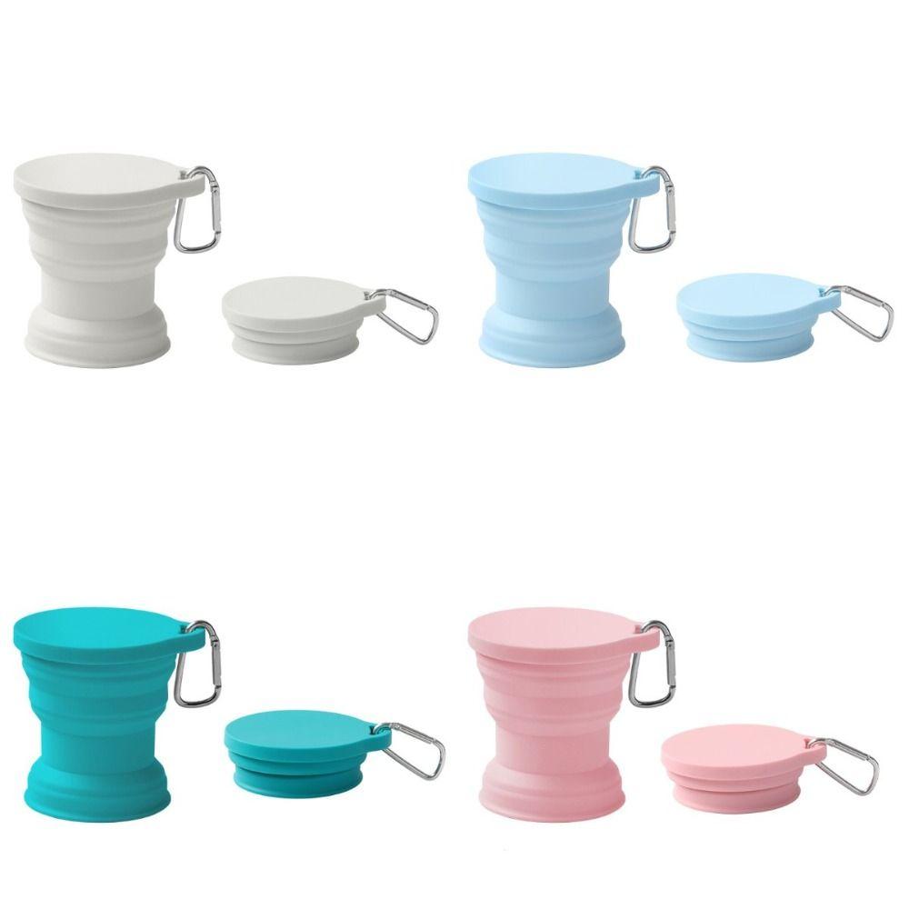 Silicone Retractable Folding Cup Portable Telescopic Drinking Mug Outdoor Coffee Handcup  Camp