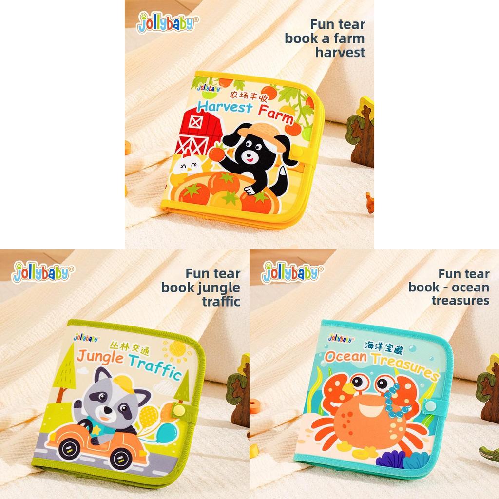Baby Tearing Book Early Education Cloth Toy With Farm Ocean Design For Sensory And Motor Skill Development