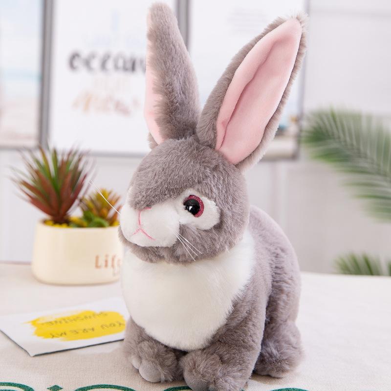 Creative Simulation Rabbit Plush Toy White Rabbit Doll Cartoon Rag Doll Children's Doll Dolls Dolls Holiday Gifts