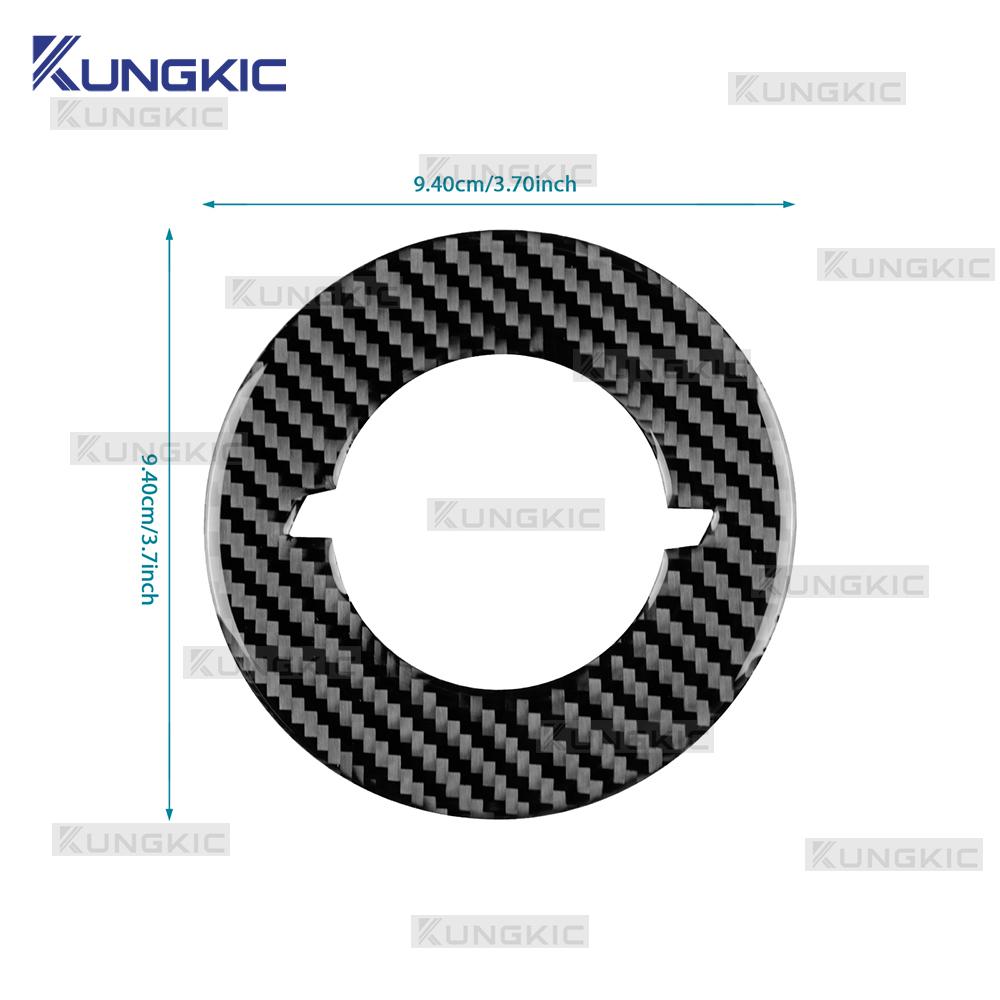 Real Soft Carbon Fiber Sticker For Opel Zafira B/Astra H MK5 2004 2005 2006 2007 2008 2009 2010 Car Steering Wheel Center Trim