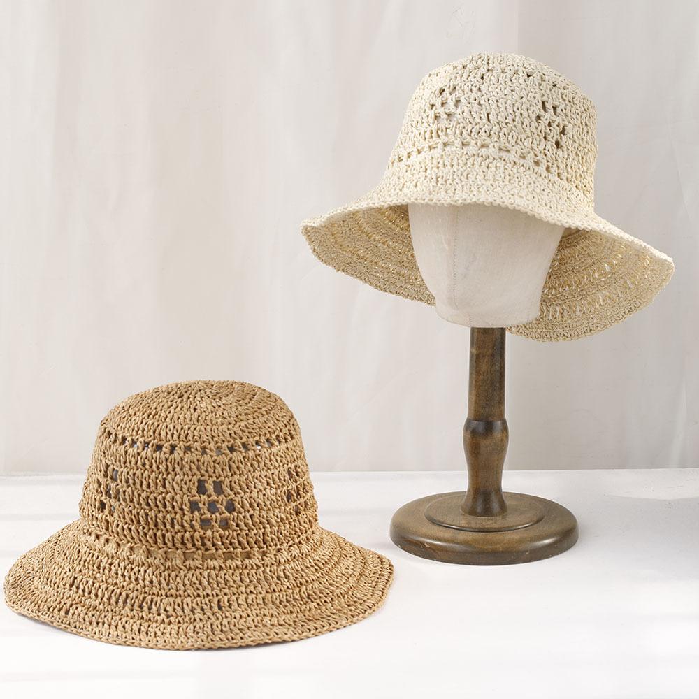 New Fashion Ladies Summer Hoilday Floppy Straw Hat Women Wide Brim Beach Foldable Straw Sun Hat Sun Cap s