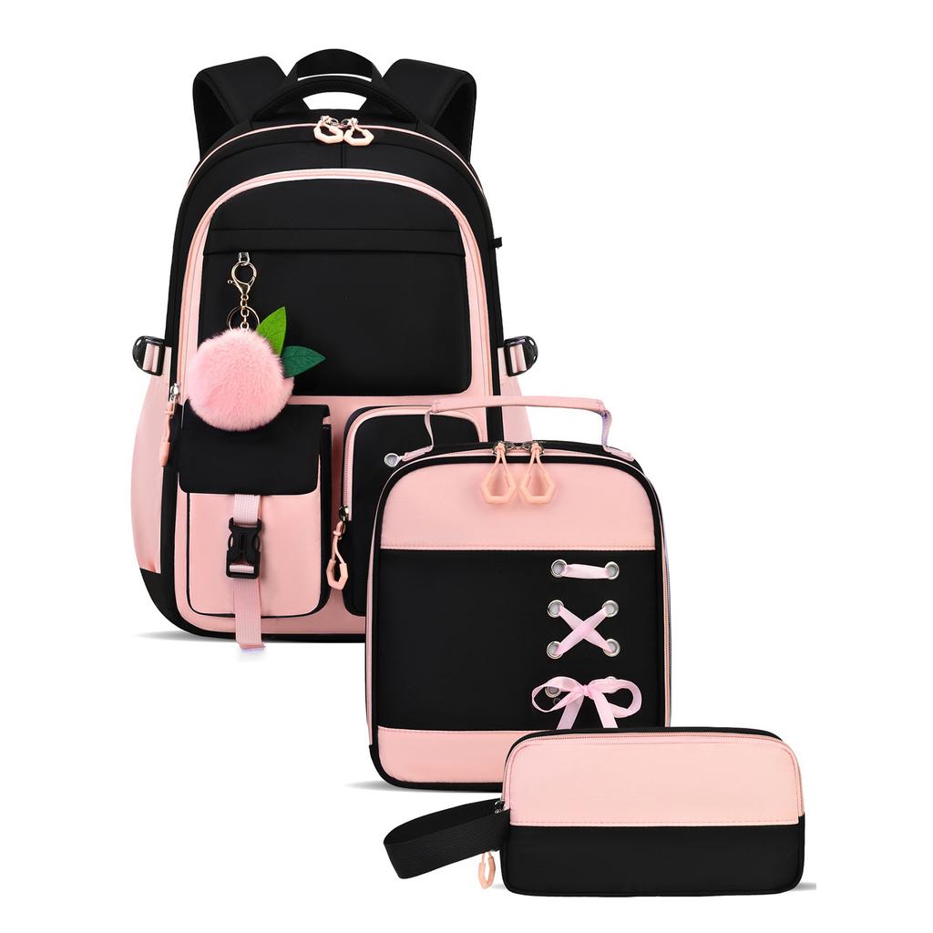 Set Zaino 3 Pezzi Zaino Grande Capacità per Laptop Zaino Casual da Viaggio per Uomini Donne