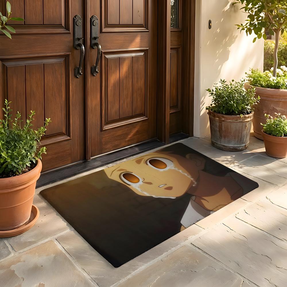 Floor Mat Soft Flannel Rug Non-Slip Absorbent Mat for Bathroom Bedroom Home Decor H-Hunter and H-Hunter Anime