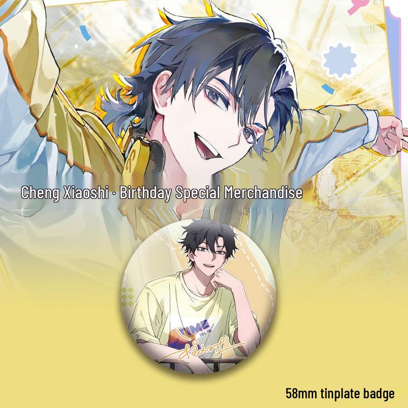 Link Clicker Morning Cheng Xiaoshi Birthday Badge Pillow Shikishi Set