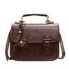 Retro Versatile Messenger Bag Women's Autumn and Winter 2025 New High-end Cambridge Bag French Niche Portable Small Square Bag