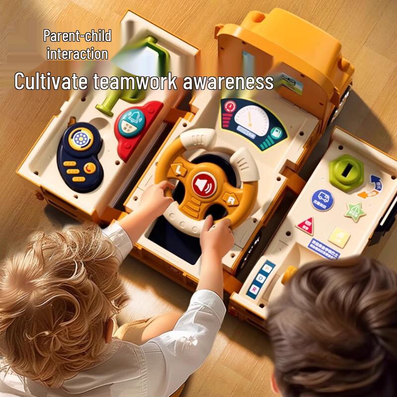 Interactive Deformable Campus Bus Toy
