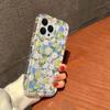 A Fresh Floral Print Transparent Airbag Phone Case, Suitable for iPhone 17, 16, 15, Plus, Pro, Max Series Phones — Can Be Used as a Gift