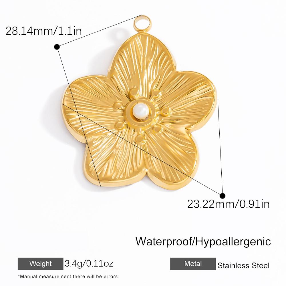 18K Gold Plated Stainless Steel Ocean DIY Pendants-Fish Starfish Conch Party Fashion Jewelry Accessories