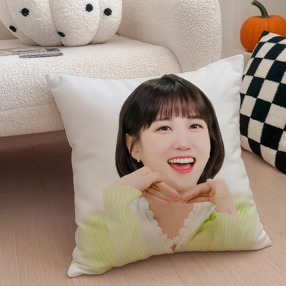 Talented Korean Beautiful Actress PPark Eunbin Cushion Cover Throw Pillow Cover Hidden Button Durable Polyester Chair Cushion