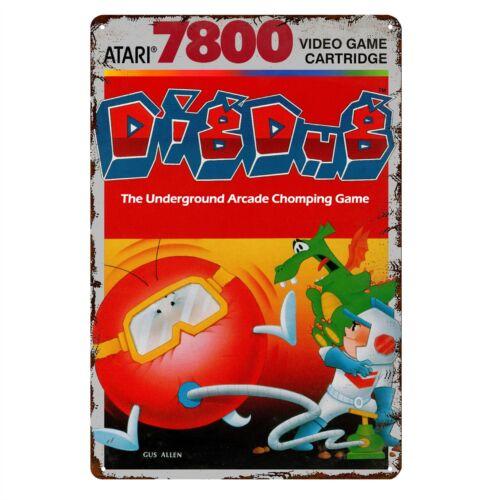 f1Dig Dug Retro Video Game Metal Poster Tin Sign 2030cm 20x30cm（7.8x11.8inch）