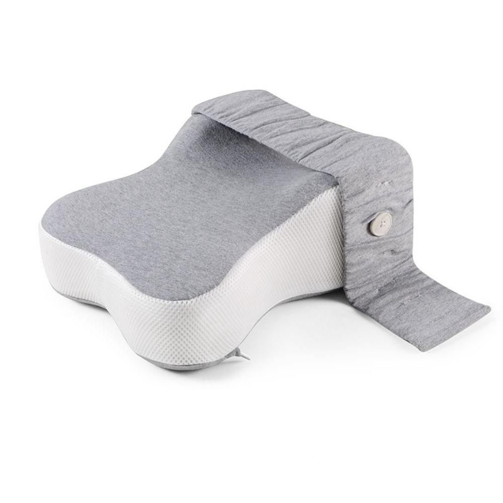 Memory Foam Side Sleeper Knee Pillow Ergonomic Spine Alignment Leg Pillow Orthopedic Anti-Slip Pain Relief Pillow