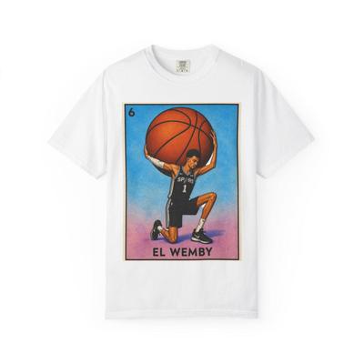 Wemby Basketball Player T-Shirt and Kids Shirt | Sports Illustration Tee