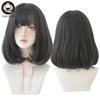 7jhh Wigs Natural Comfortable Synthetic Wig For Women Black Shoulder Straight Hair 14 Inch Fashion Hairstyle Wig
