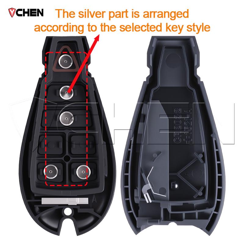 Remote Housing Cover For Chrysler Town Country For Jeep Grand Cherokee For Dodge Journey Ram Charger Caravan Magnum Key Shell