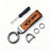 Car Hot Stamping Badge Keychain Zinc Alloy Keyring Accessories For MINI WORKS P One Cooper JCW R60 R59 R58 R57 R56 R55 R53 R52 F55