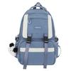 School bag large capacity junior high school girls 2025 new fashion simple Mori contrasting color high school girls backpack