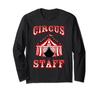 Circus Staff Carnival Birthday Party Funny Security Costume Long-sleeved T-shirt