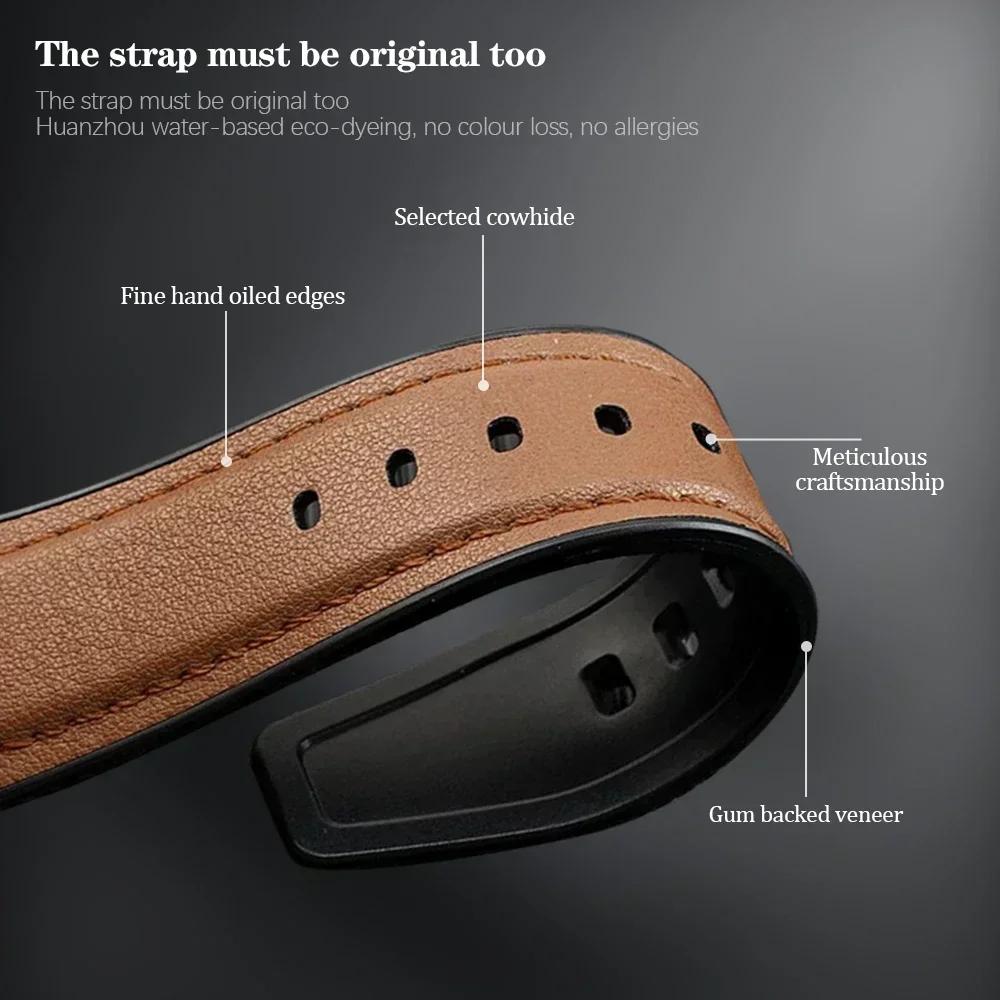 Cinturino in Pelle e Silicone da 22mm per Huawei Watch 5 GT6/5 Pro GT6/5/4/3 46mm Braccialetto Universale per Huawei GT6 Pro/GT 6 Cinturino per Orologio