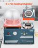 Vacuum Investing Casting Machine 290W Power 3CFM Pump Bell Jar for Jewelry