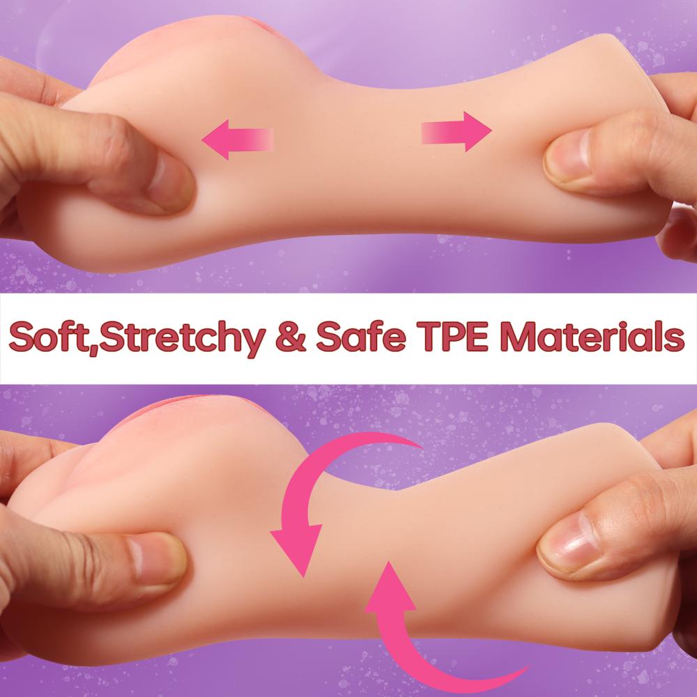 Male Masturbator Realistic Pocket Pussy Stroker Cup Vaginal Sex Toys for Men