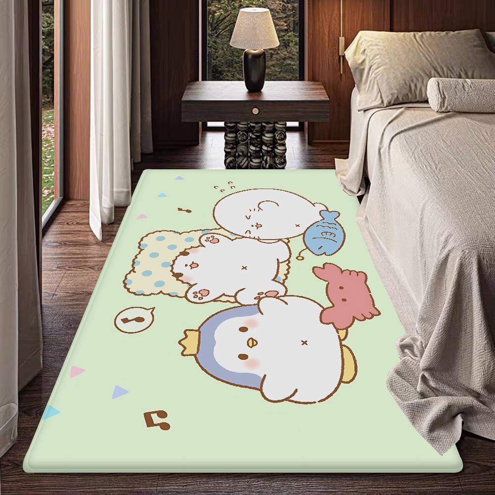 M-Moppu Floor Mat INS Style Soft Bedroom Floor House Laundry Room Mat Anti-skid Household Carpets