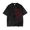 2026 Summer Vintage Washed Fullmetal Alchemist Anime T-Shirt Unisex Oversized Streetwear Short Sleeve Casual Tee High Quality Tops