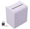 E-Wu Supply Curved Front Design Acrylic Survey Box/Suggestion Box W16cm with Padlock YS-1002