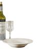 White Ceramic Straw Hat Pasta & Salad Plate – Elegant, High-End Tableware for Western Cuisine.