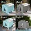Warm Cooling Dog Cave Waterproof Feral Cat Shelter Universal Pet Condos  Hot Day