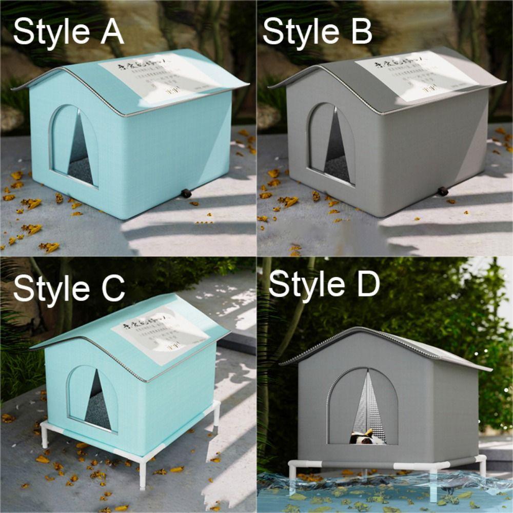 Warm Cooling Dog Cave Waterproof Feral Cat Shelter Universal Pet Condos  Hot Day