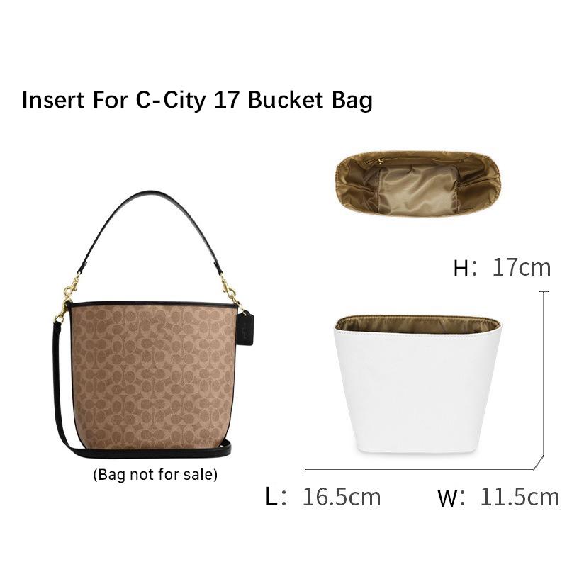 EverToner Dupont Paper Lining Storage Pouch Inner Liner Purse Portable Travel Insert Organizer For C-ch City 17 Tote Bag