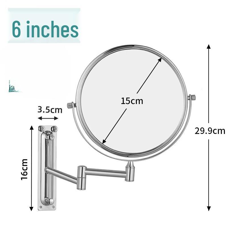 oeny Wall-Mounted Extendable Double-Sided Magnifying Mirror