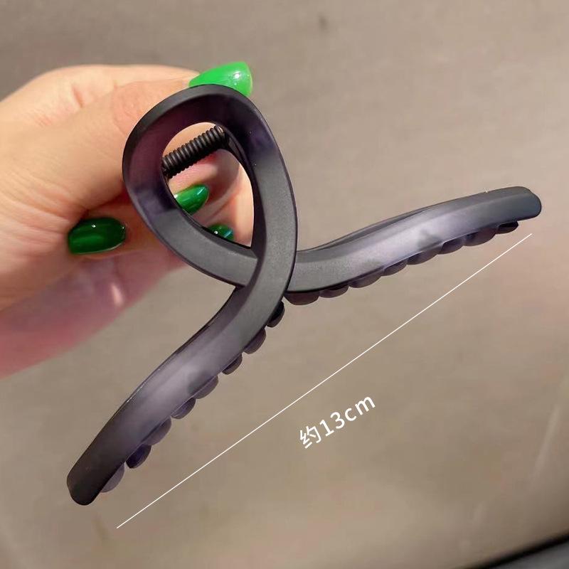 Korean Textured Jelly Color Versatile Shark Hair Clip for Styling