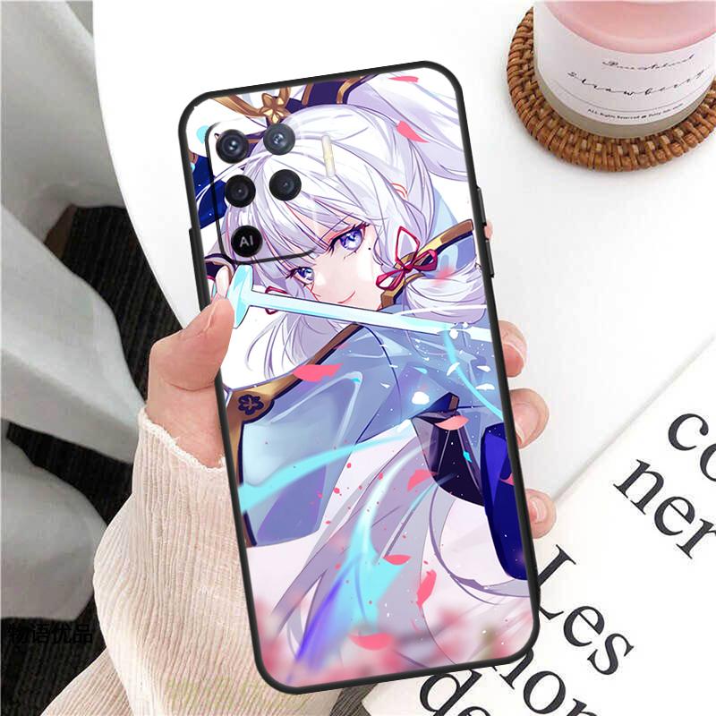 Genshin Impact Kamisato Ayaka Case For Oppo A98 A58 A78 A18 A38 A60 A80 A40 A77 A57 A17 A74 A54 A94 A96 A76 A16 A15 A5 Pro