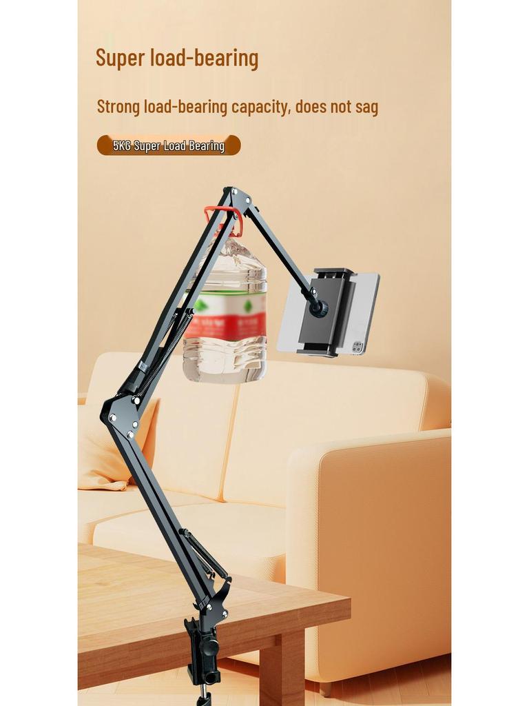 Universal Phone & Tablet Holder with Bluetooth for Bedside Streaming & Selfies