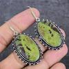 Natural Dragon Blood Gemstone 925 Sterling Silver Jewelry Earring 2.36" P3f15