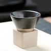 Kaffeebecher aus Keramik mit Untertasse 100ml Konischer Porzellanbecher Latte Keramik-Teetasse Küche Bar Haushaltswaren