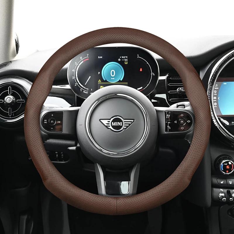Housse de volant de voiture en cuir, pour BMW Mini GT 164 R50 R56 R53 R55 F60 F54 R60 Countryman Cooper U25, accessoires