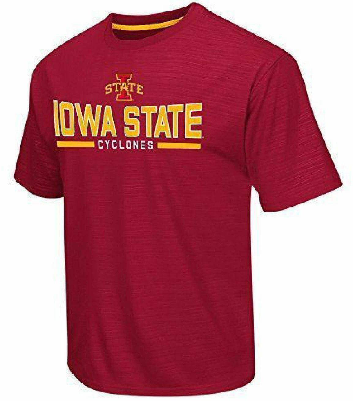 Iowa State Cyclones Cardinal Mens In The Vault Synthetic Short Sleeve T shirt XL
