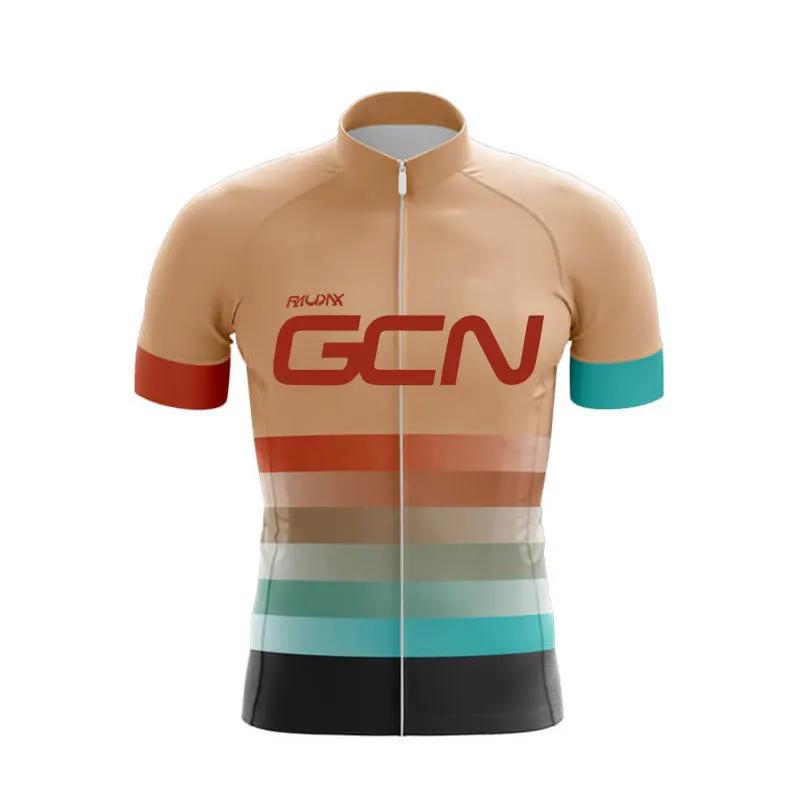 2025 Raudax GCN Team Summer Short Sleeve Cycling Jersey Set Breathable Mountain Bike Cycling Clothing Maílllot Ciclismo Hombre