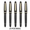 1/5 PCS JINHAO X850 Fountain Pen Black Barrel Gold Clip EF/F/M Iraurita Nib for Writing Office School Supplies Stationery