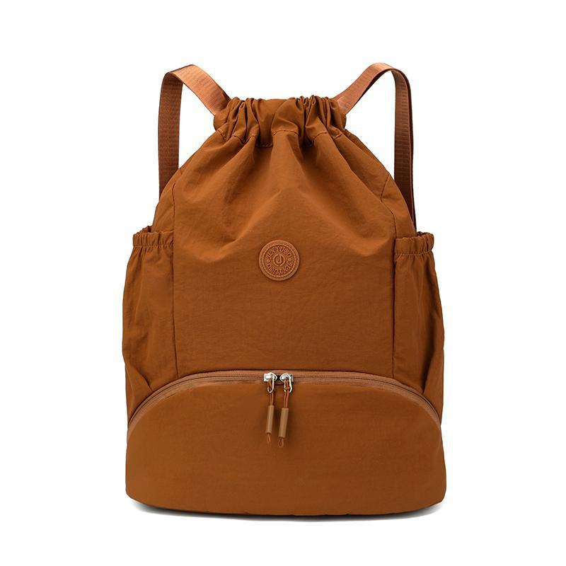 Schoolbag Korean backpack women's 1011 new lightweight casual fashion drawstring nylon backpack student travel mountaineering bag tide
