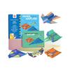 3D Colorful Origami Paper Airplane Kit: DIY Tutorial for Kids