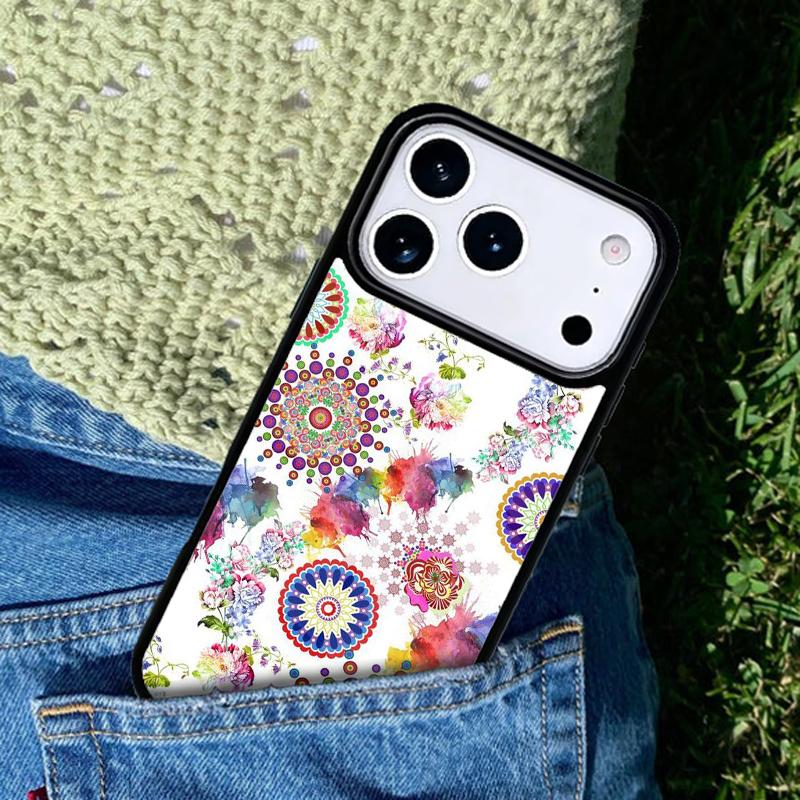 Abstract Mandala Phone Case Cover for IPhone 11 12 13 14 15 16e 17 Pro Max Coque for IPhone 17 Air